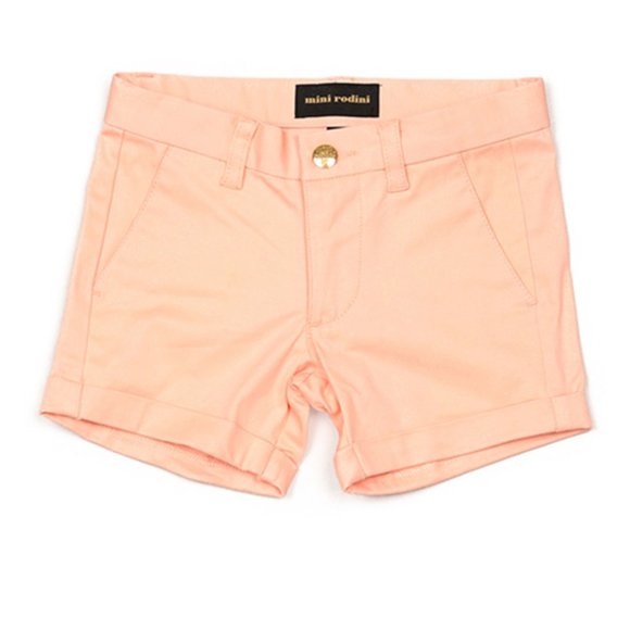 Mini Rodini Chino Shorts Salmon - Picture 1 of 5